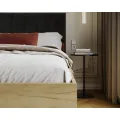 Postel Sierra se zvedacím roštem Trinity černá/dub craft