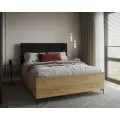 Postel Sierra se zvedacím roštem Trinity černá/dub craft