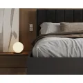 Postel Sierra se zvedacím roštem Trinity černá/šedá