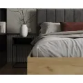 Postel Sierra se zvedacím roštem Trinity grafitově šedá/dub craft