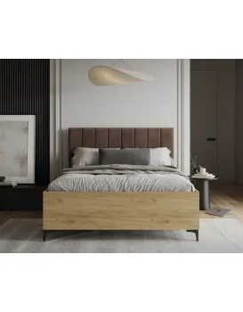 Postel Sierra se zvedacím roštem Trinity hnědá/dub craft