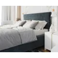 Čalouněná postel Line Plus se zvedacím roštem Nano Velvet denim