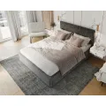 Čalouněná postel Line Plus se zvedacím roštem Nano Velvet grafitově šedá