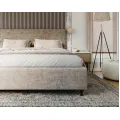 Čalouněná postel Line Plus se zvedacím roštem Nano Velvet taupe
