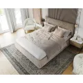Čalouněná postel Line Plus se zvedacím roštem Nano Velvet taupe