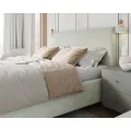 Čalouněná postel Line Plus se zvedacím roštem Nano Velvet světle šalvějová