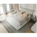 Čalouněná postel Line Plus se zvedacím roštem Nano Velvet světle šalvějová