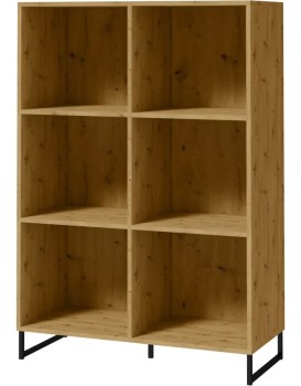 Regál Ariana 80 cm černý/dub Artisan