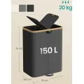 Koš na prádlo Walle 150 L černý