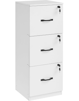 Vysoký kancelářský kontejner Vasagle Oli 41 cm bílý