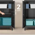 Kovová kancelářská komoda Otis 60 cm černá