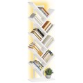 Stromová knihovna s LED osvětlením Vasagle Mergo 116 cm bílá