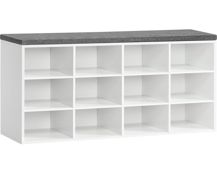 Botník Vasagle Endersen 100 cm bílý/šedý
