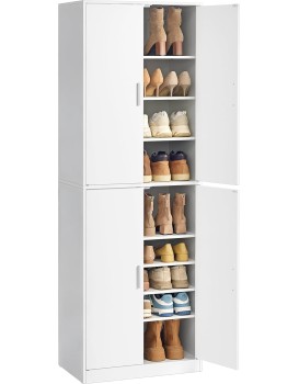 Vysoký botník Vasagle Uno 175 cm bílý