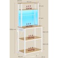 Kuchyňský regál s integrovanou napájecí lištou a LED osvětlením Vasagle Cinty 60 cm bílý/hnědý