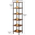 Regál Vasagle Clia 30 cm hnědý/černý
