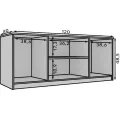 TV stolek Evisa 120 cm dub Artisan
