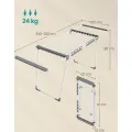 Šířkově nastavitelný sušák na prádlo Grent 90 cm bílý/šedý