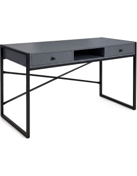 Psací stůl Elonis 123 cm grafit/černý