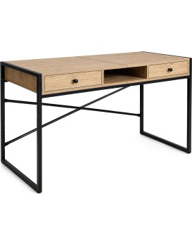 Psací stůl Elonis 123 cm dub Artisan/černý