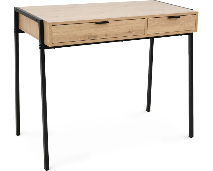 Psací stůl Zentia 100 cm černý/dub Artisan