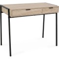 Psací stůl Zentia 100 cm černý/dub Sonoma