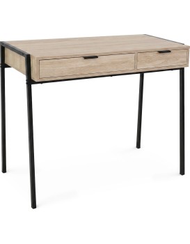 Psací stůl Zentia 100 cm černý/dub Sonoma