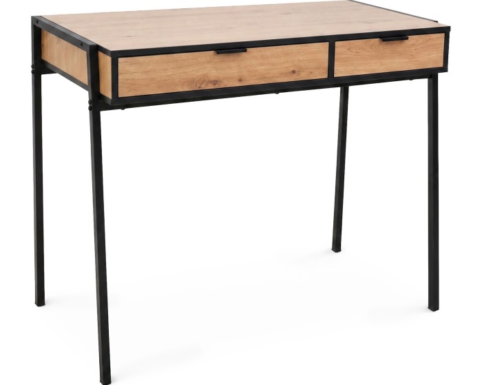Psací stůl Zentia 100 cm černý/dub Craft