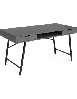 Psací stůl Arden 120 cm grafit/černý