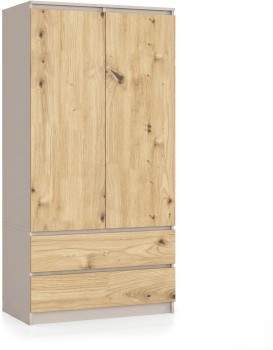 Šatní skříň Star 90 cm kašmír/dub artisan