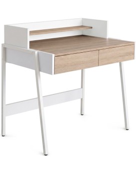 Psací stůl Flux 78 cm dub Sonoma/bílý