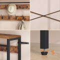 Předsíňový věšák Vasagle Une 120 cm černý/hnědý
