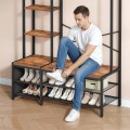 Předsíňový věšák Vasagle Une 120 cm černý/hnědý