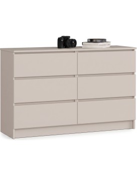 Komoda CLP 6SZ 120 cm kašmír