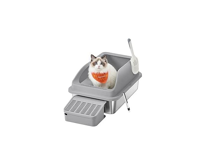 Kočičí toaleta Sidy 42 cm šedá