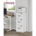 Vysoký kancelářský kontejner Vasagle Oli 41 cm bílý