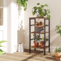 Regál Vasagle Viola 38 cm černý/hnědý