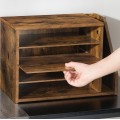 Kancelářský organizér na dokumenty Vasagle Estel 40,5 cm hnědý