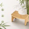 Bambusová skládací stolička na toaletu Green 37,5 cm hnědá