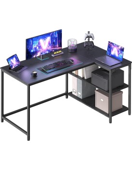 Rohový psací stůl Vasagle Endas 120 cm černý