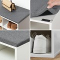 Botník Vasagle Endersen 80 cm bílý/šedý