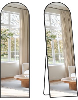 Volně stojící zrcadlo Bleer 150 cm černé V