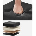 Taburet s úložným prostorem Cenry 38 cm černý