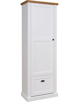 Předsíňová skříň Galileo 71,5 cm bílá/dub přírodní