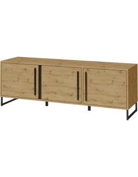 Komoda Ariana 150 cm černá/dub Artisan