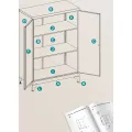 Kovová kancelářská komoda Otis 60 cm černá