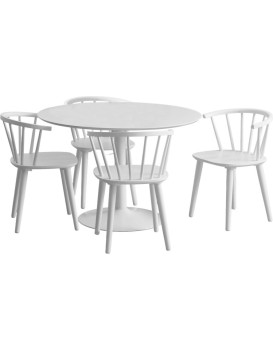 Jídelní set pro 4 osoby Ibiza bílý