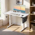Elektricky nastavitelný psací stůl Vasagle Paradise 120 cm bílý