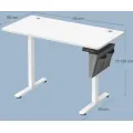 Elektricky nastavitelný psací stůl Vasagle Paradise 120 cm bílý