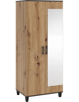 Šatní skříň se zrcadlem Polany 11 80 cm dub Artisan